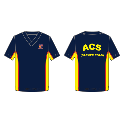 ACS BR Navy V Neck T Shirt